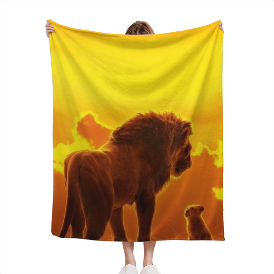 Luminous Rhapsody Inspired Cozy Flannel Bed Blanket ¨C Earthy Neutral Palette