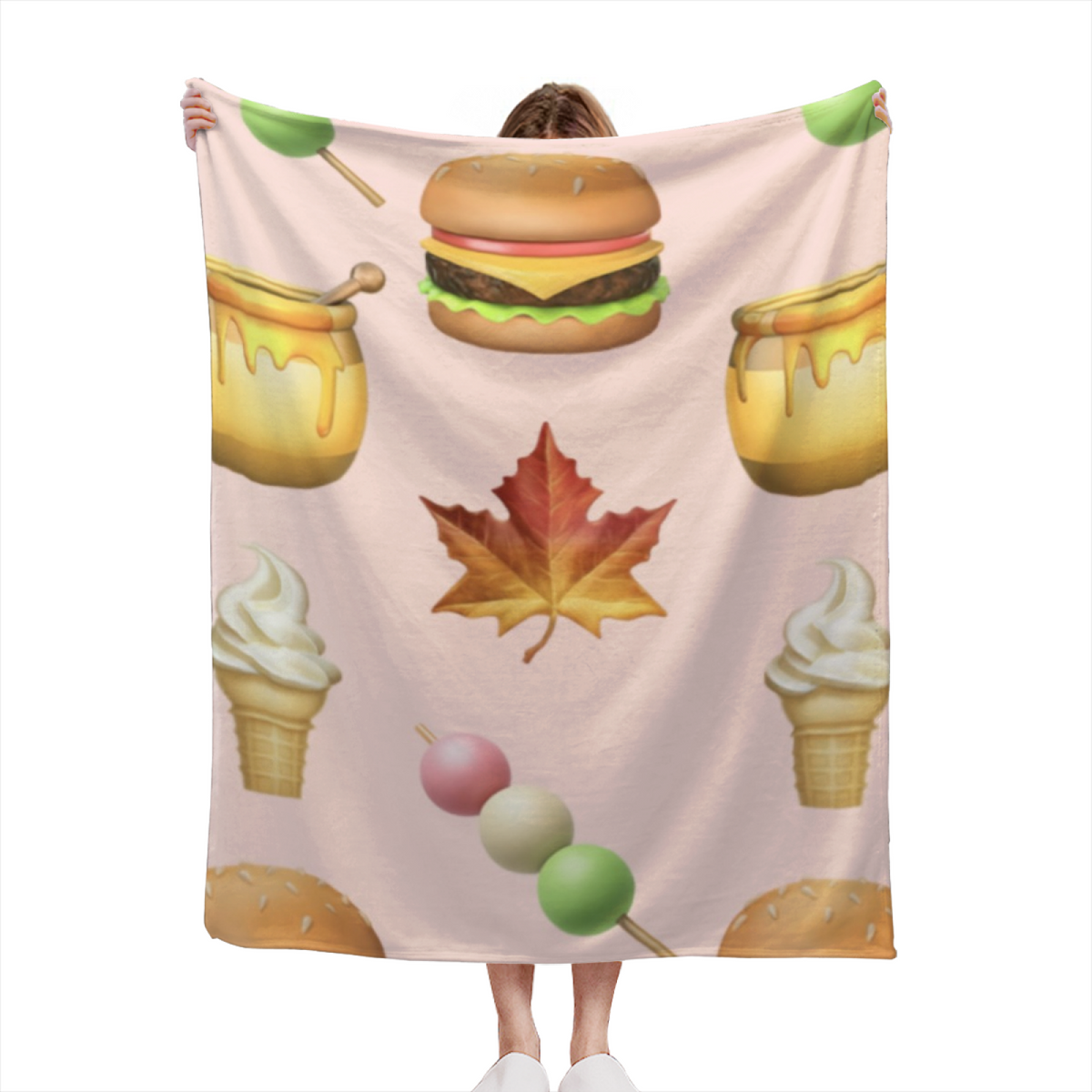 Maple Brunch Picnic All-Season Flannel Blanket