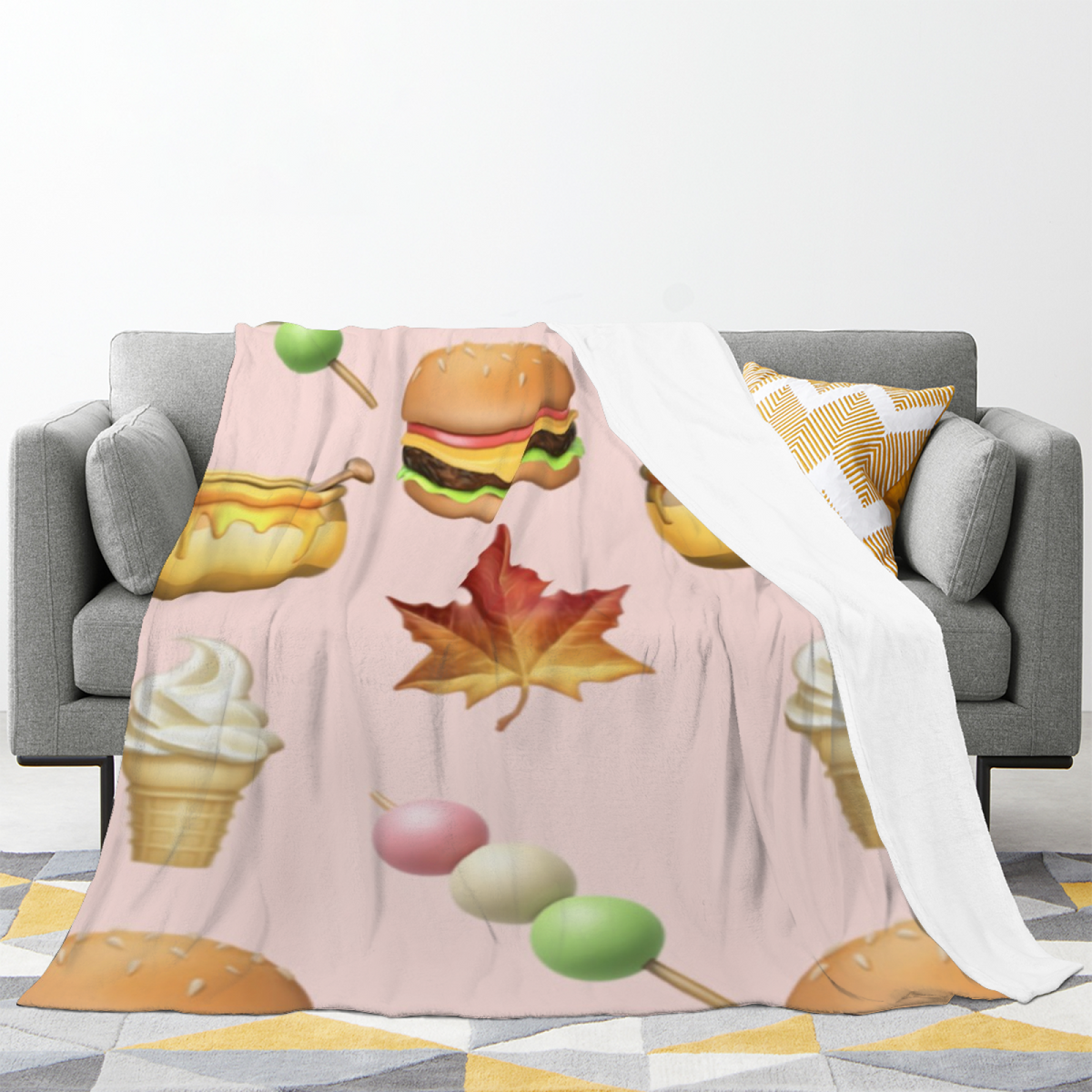 Maple Brunch Picnic All-Season Flannel Blanket