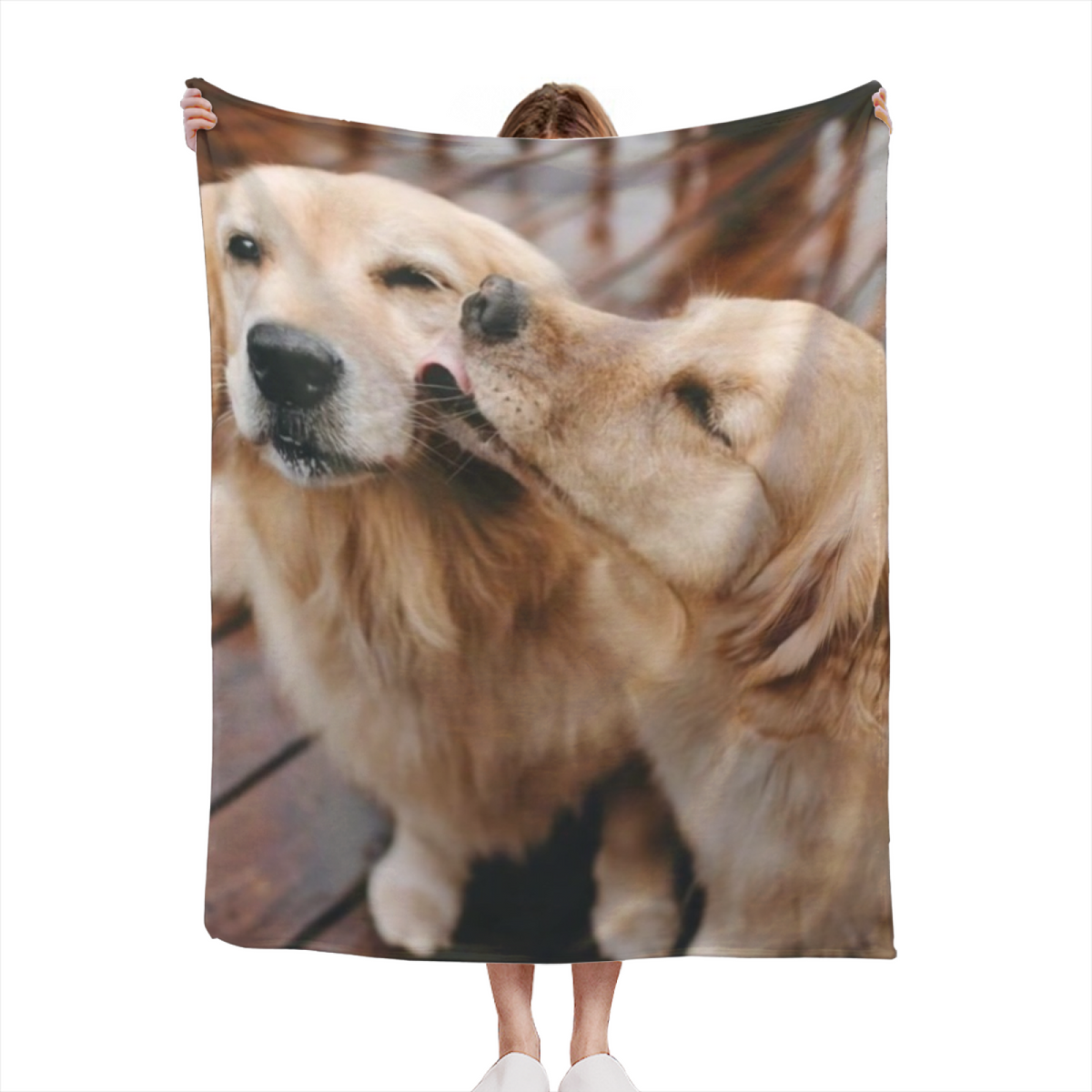 Coral Story Soft Neutral Playful Flannel Throw Blanket