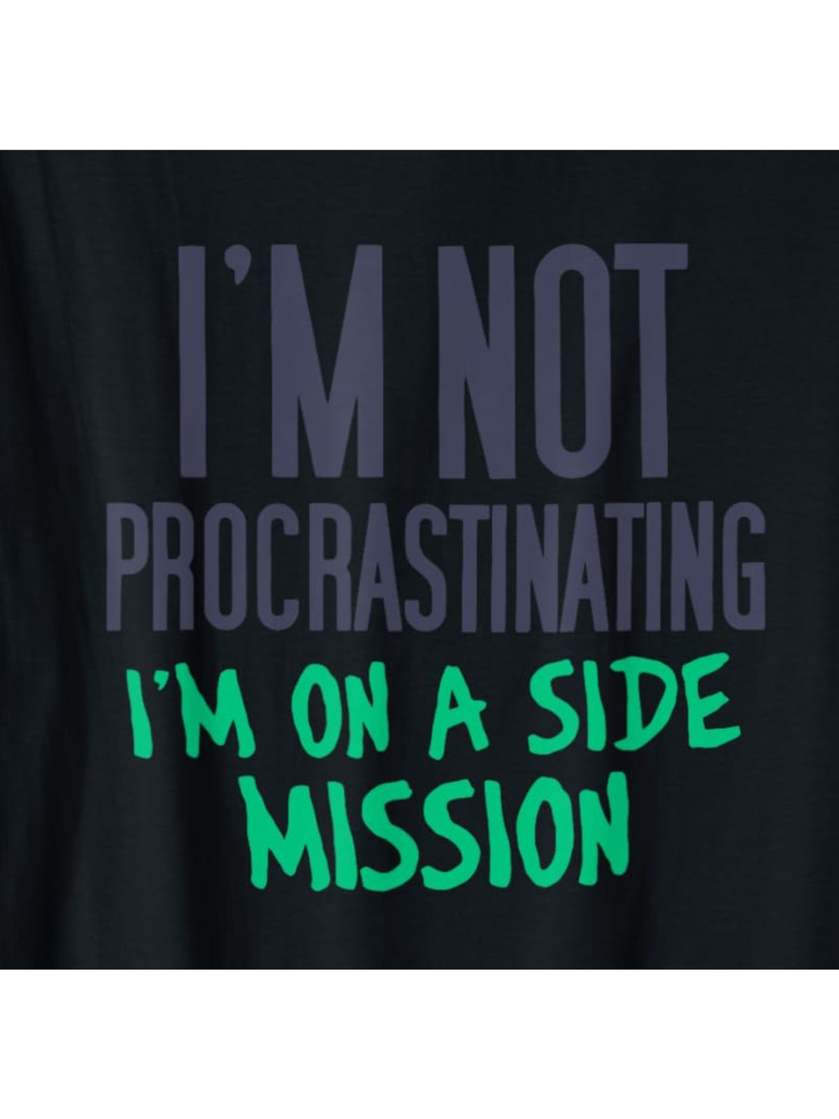 I'm Not Procrastinating I'm Doing Side Quests Retro Trendy Printed T-shirt, Men's Casual and Comfortable T-shirt Summer, Men's Short-sleeved Top for Everyday Activities Birthday Gift to Men
