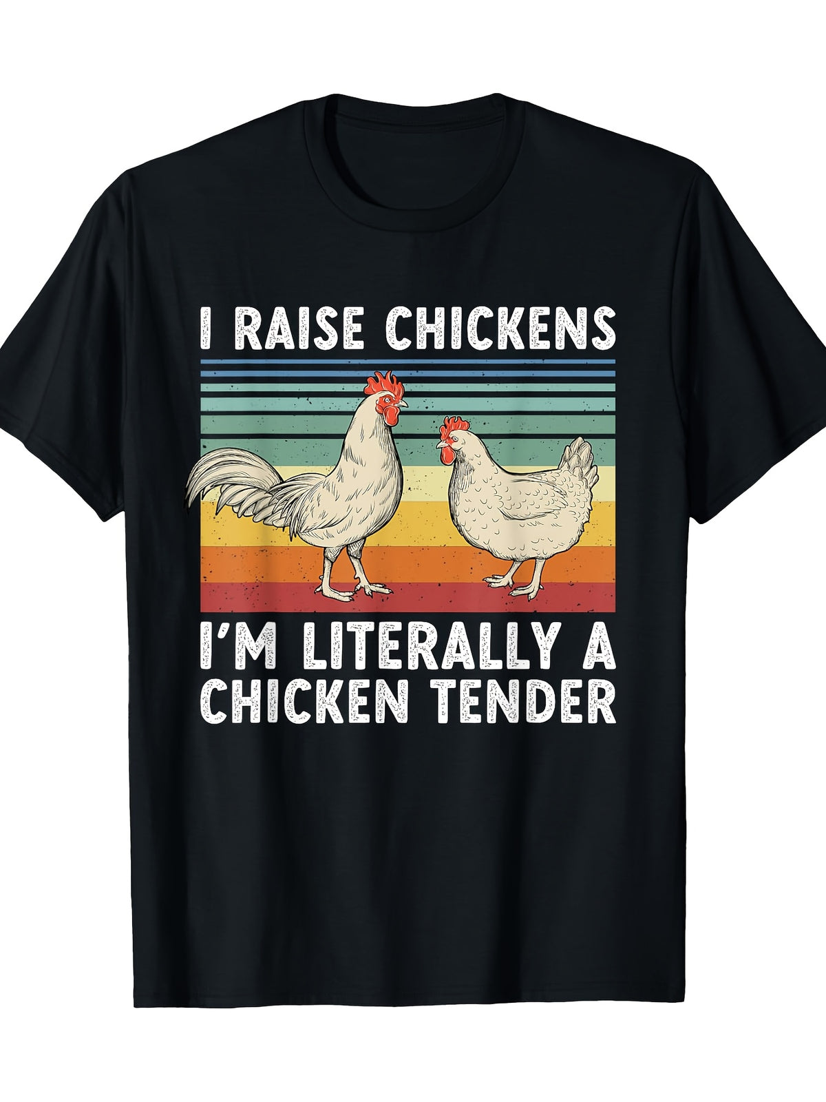 Funny Chicken Tender Poultry Men Women Farmer Hen220gT-shirt 100% cotton T-shirt