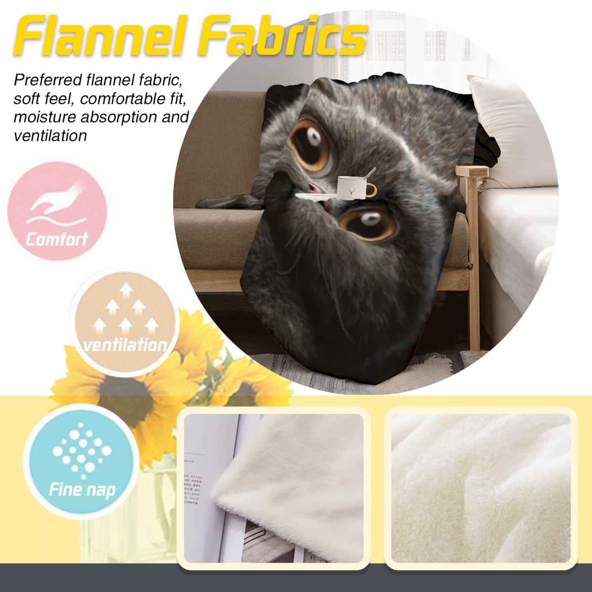 Pastel Multicolor Whimsical Decor Plush Flannel Throw ¨C Frosted Valley Edition