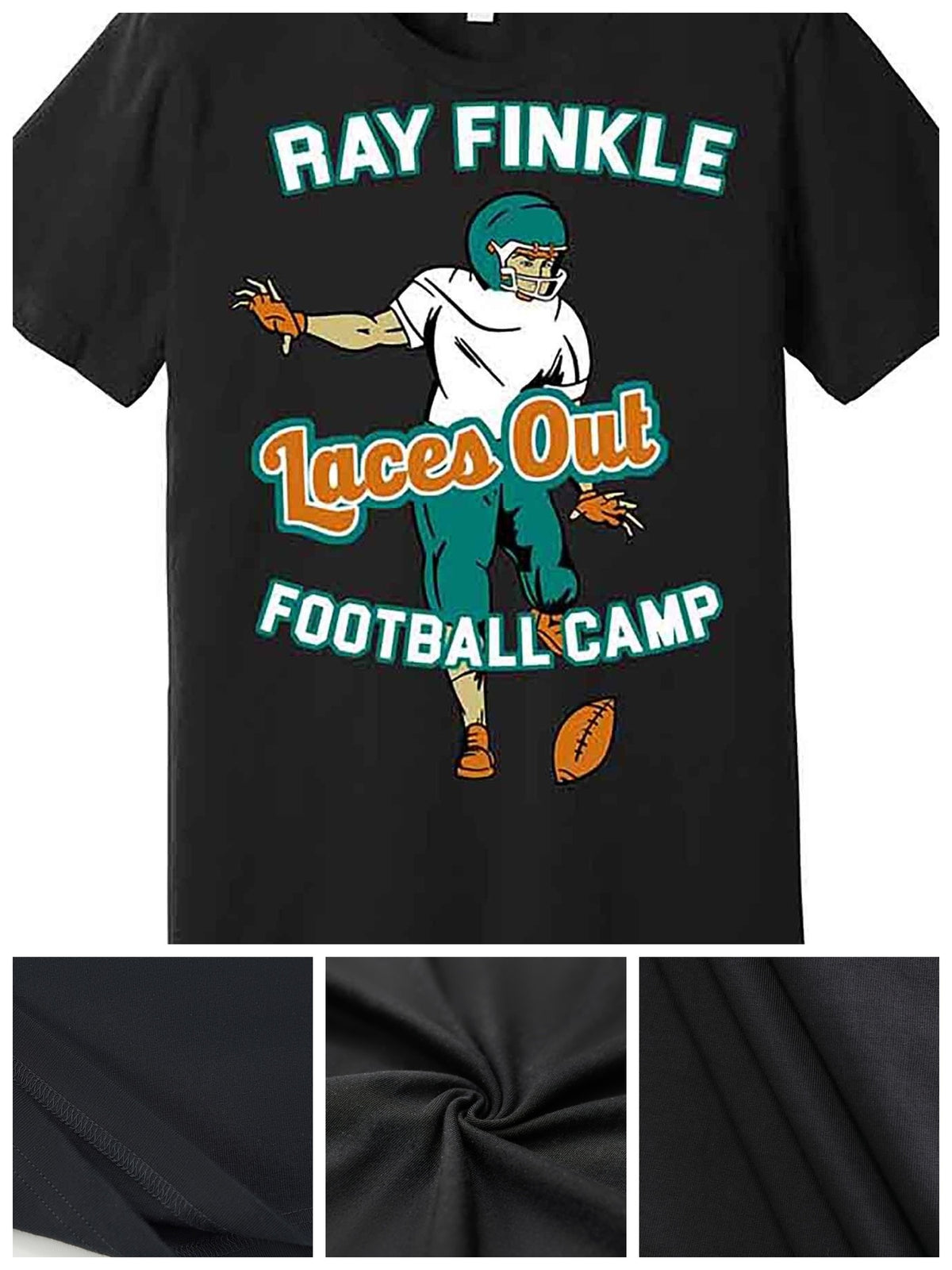 Laces Out Ray Finkle Football Camp Premium T-Shirt 228297 funny Men'S Short Sleeve Graphic T-shirt Collection black AA