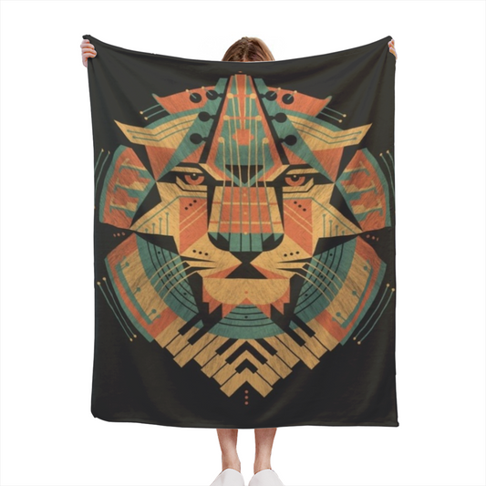 Desert Ripple Inspired Flannel Sofa Throw ¨C Earthy Neutral Palette