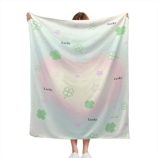 Creamy Ivory Whimsical Decor Plush Flannel Throw ¨C Hazy Mirage Edition