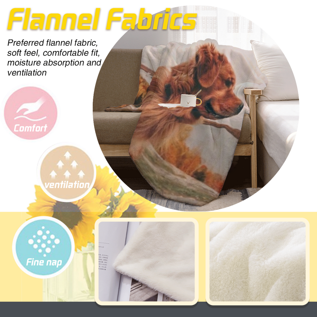 Pastel Multicolor Whimsical Decor All-Season Flannel Blanket ¨C Electric Lantern Edition