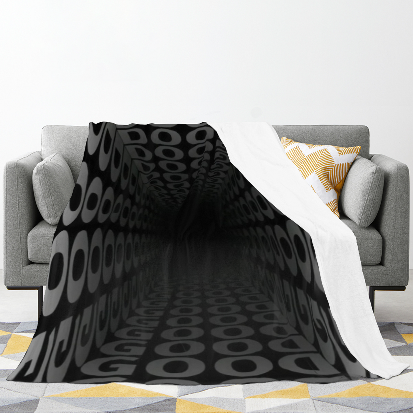 Abstract Artistic Throw Blanket ¨C Modern Colorful Printed Cozy Home Blanket