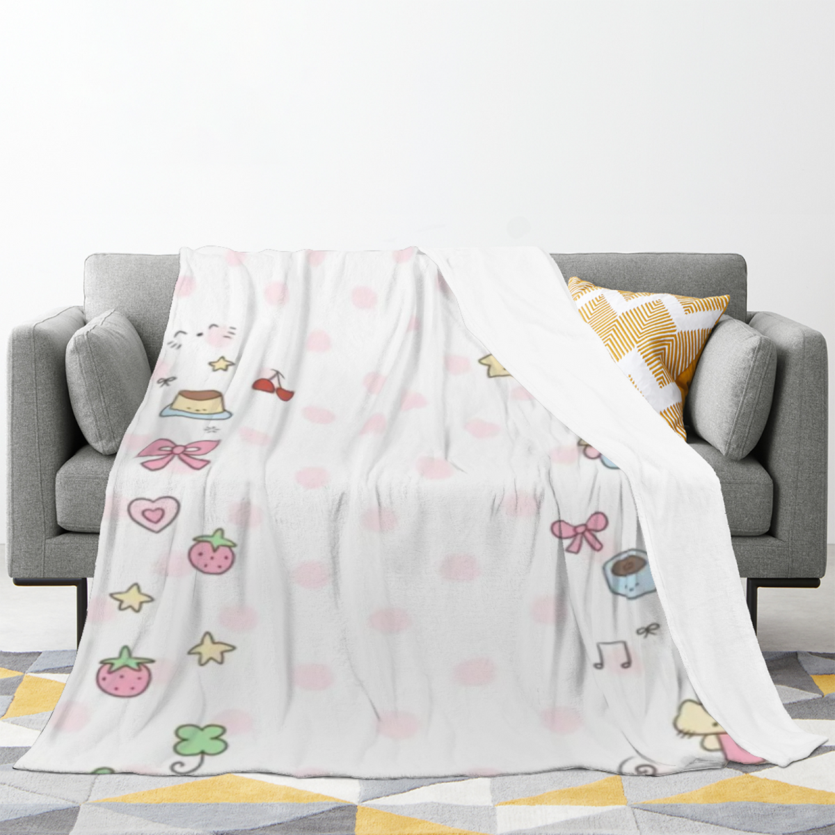 Riverstone Lagoon Home Accent Lightweight Flannel Throw ¨C Warm Coral