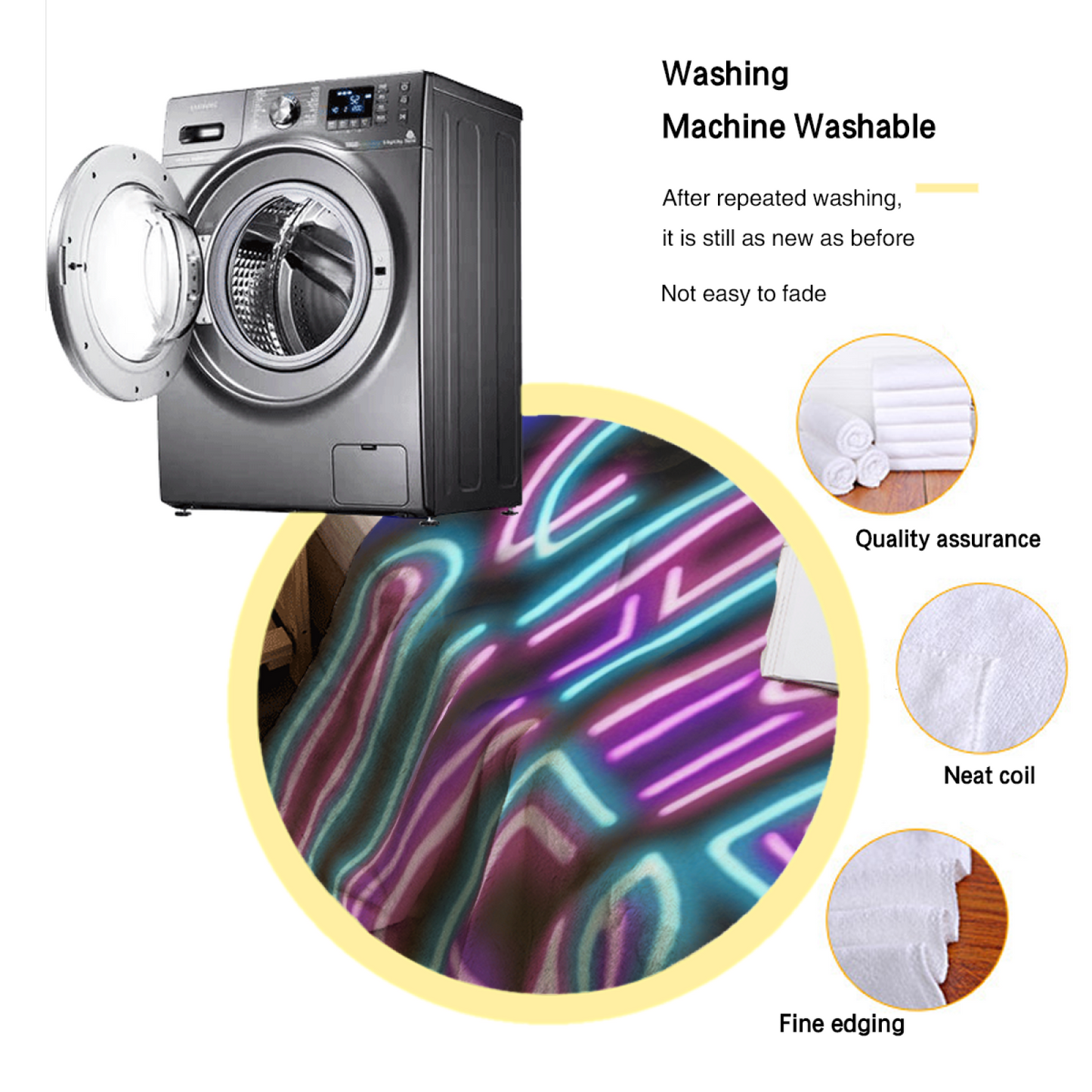Contemporary Colorful Throw Blanket ¨C Abstract Printed Decorative Home Blanket