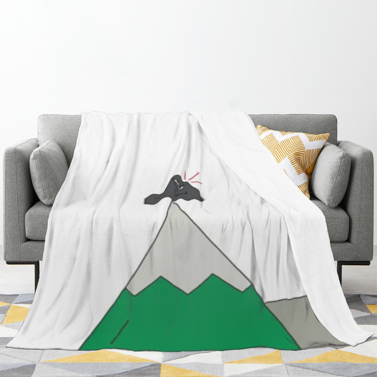 Seaside & Harbor Playful Graphic Plush Flannel Throw
