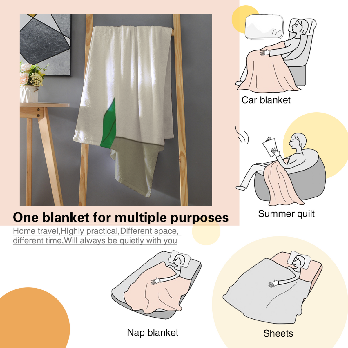 Seaside & Harbor Playful Graphic Plush Flannel Throw