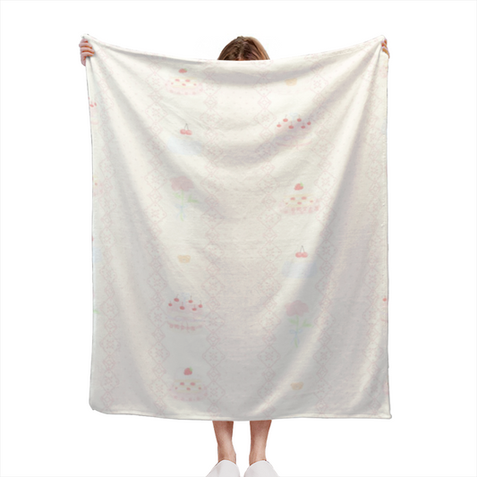 Creamy Ivory Lagoon Hearth Lightweight Flannel Throw ¨C Contemporary Pattern