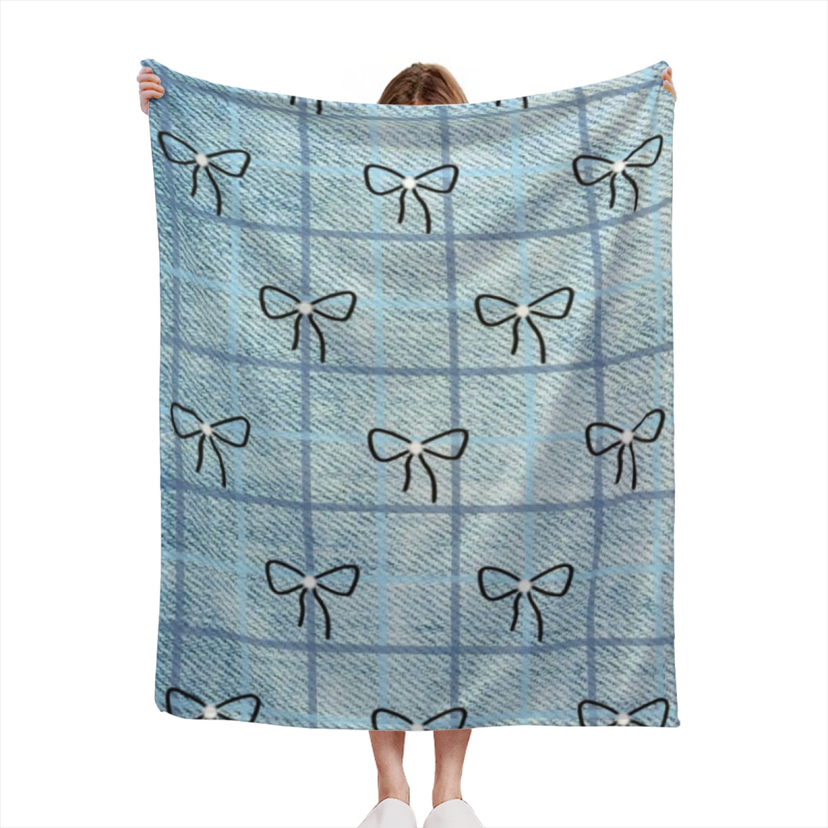 Orchid Odyssey Soft Neutral Modern Plush Flannel Throw
