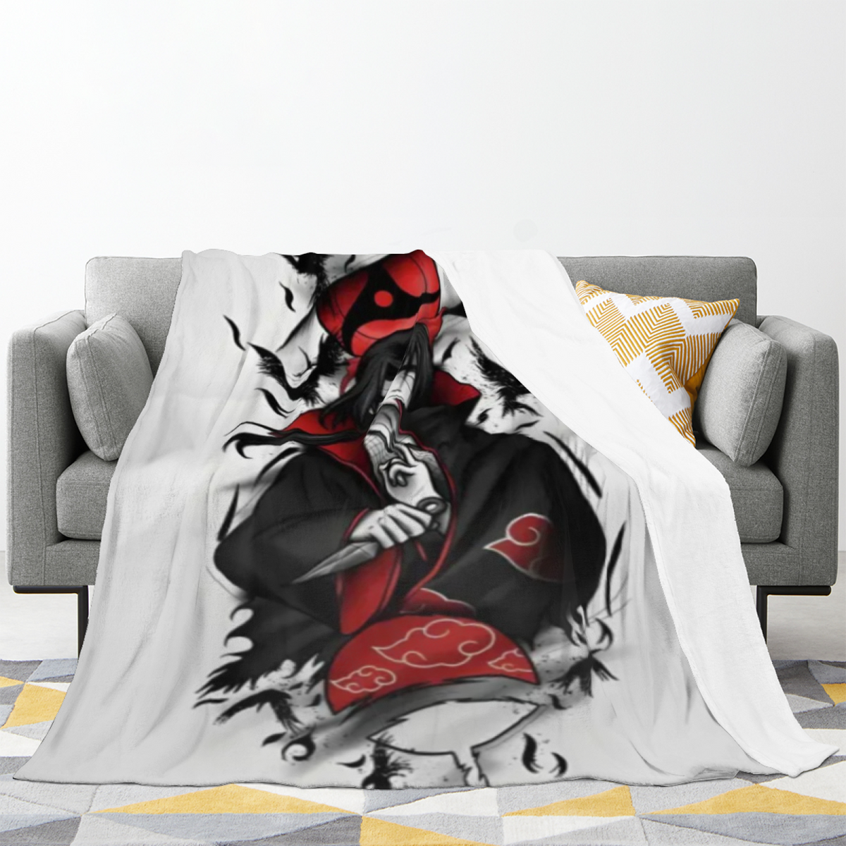 Desert Carnival Pastel Multicolor Modern Art Flannel Throw Blanket