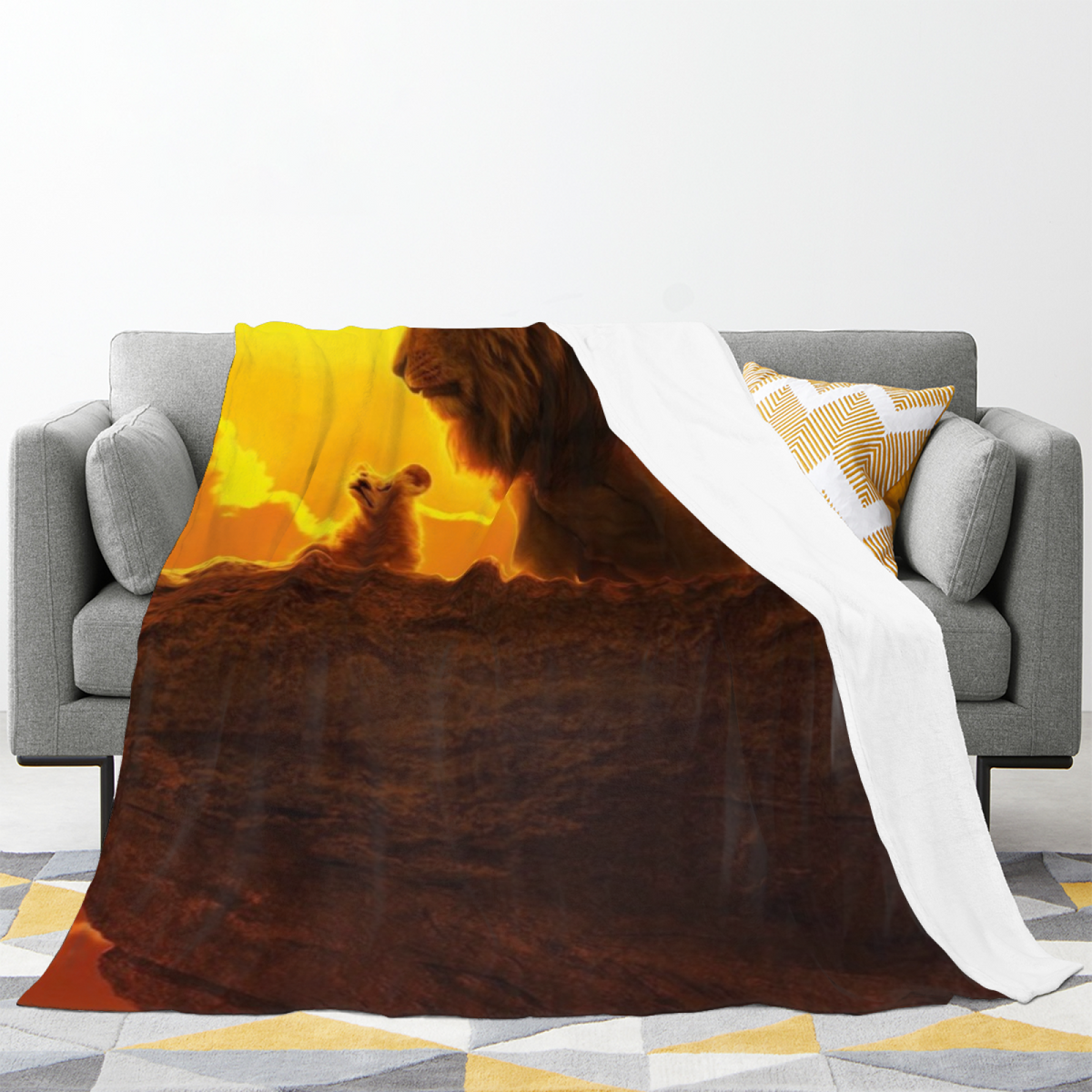Velvet Whimsy Dreamy Pattern Cozy Flannel Bed Blanket
