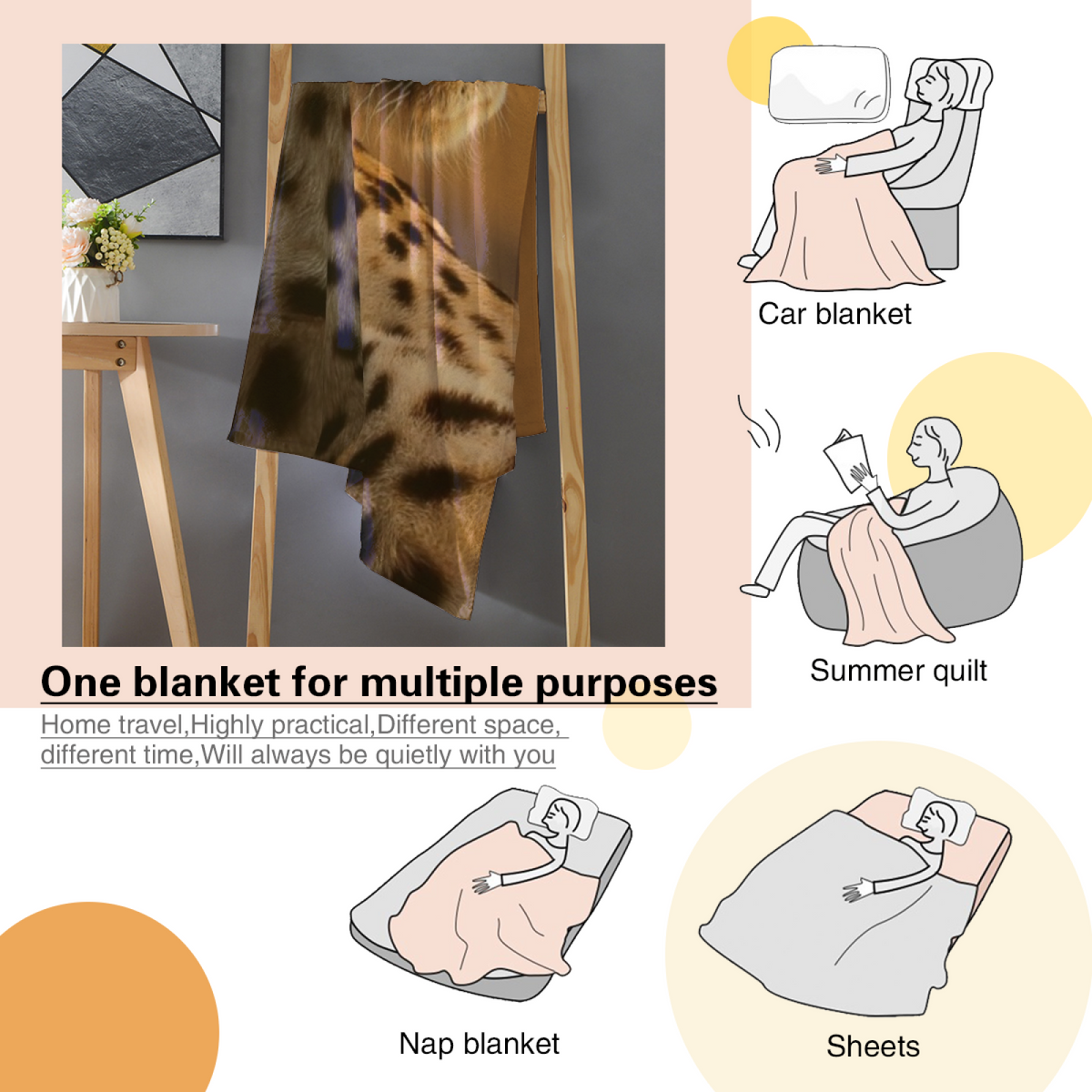Soft Neutral Willow Trail Soft Flannel Blanket