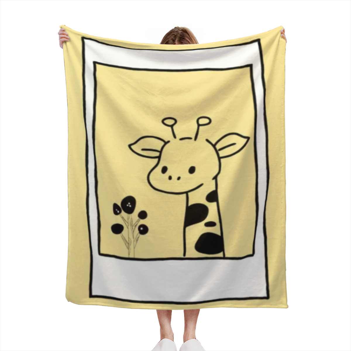 Wildwood Fable Muted Sage Art Flannel Throw Blanket