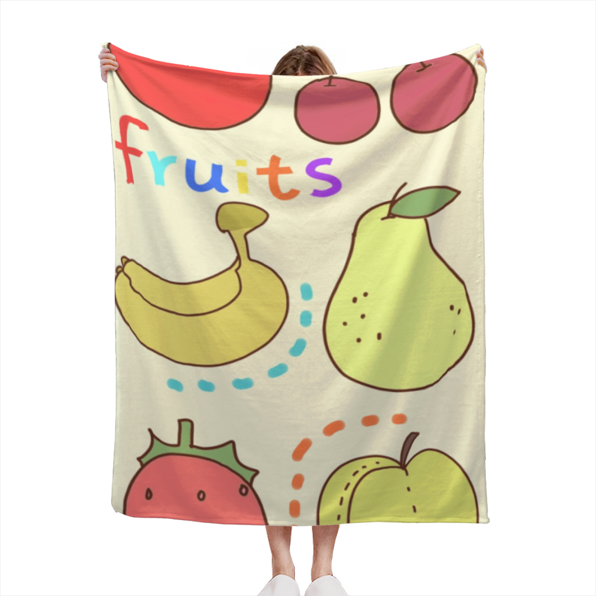 Golden Charm Statement Pattern Cozy Flannel Bed Blanket