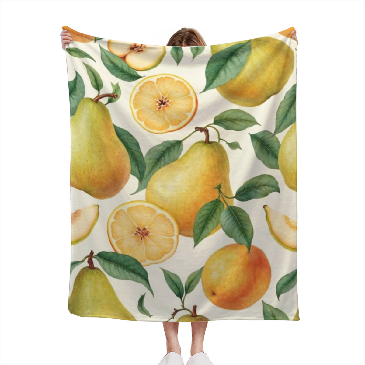 Soft Minimalist Plush Flannel Throw ¨C Watercolor Meadow Collection
