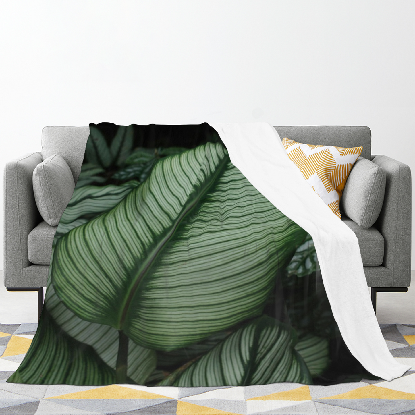 Contemporary Printed Throw Blanket ¨C Abstract Graphic Cozy Home Blanket