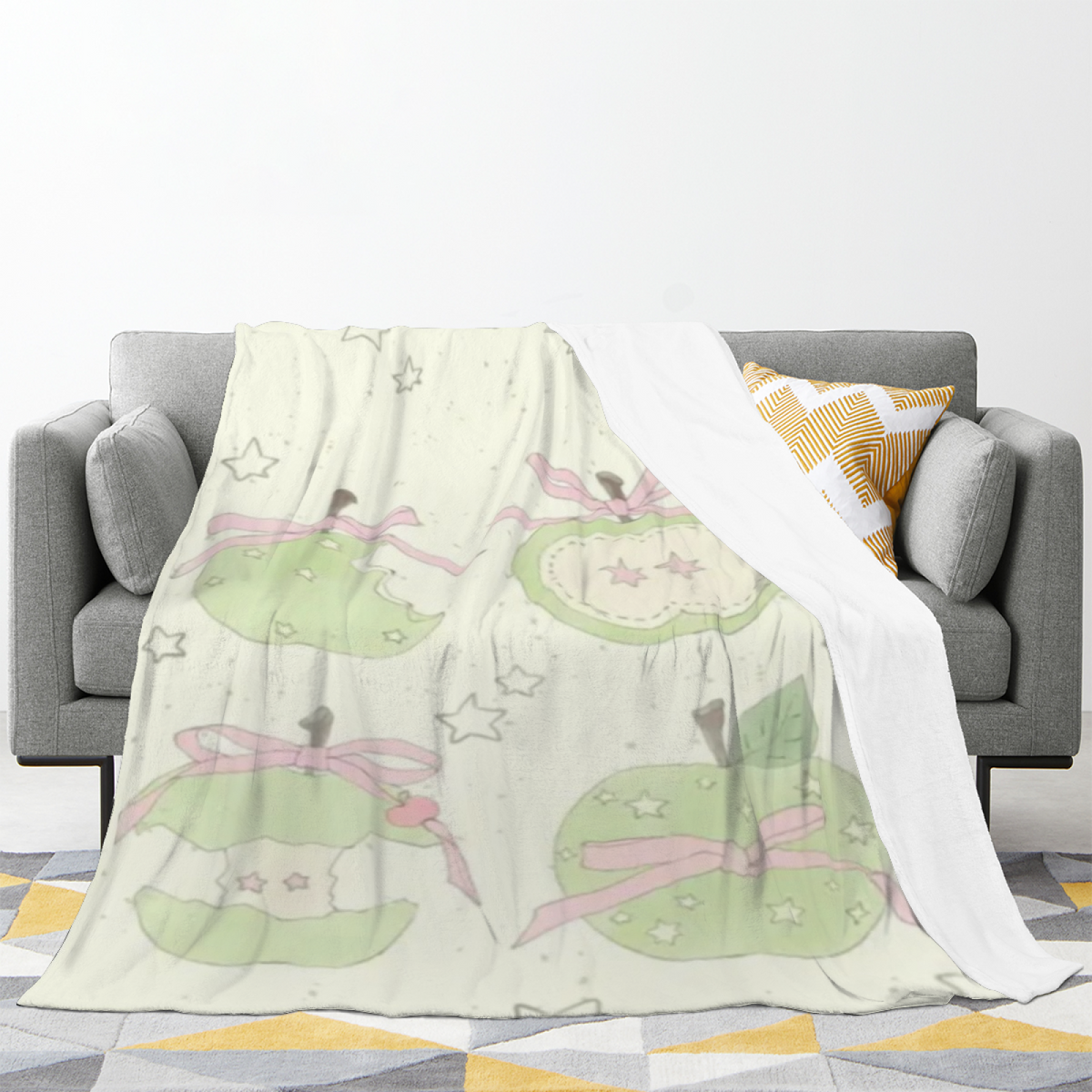 Radiant Carnival Home Accent Soft Flannel Blanket ¨C Warm Coral