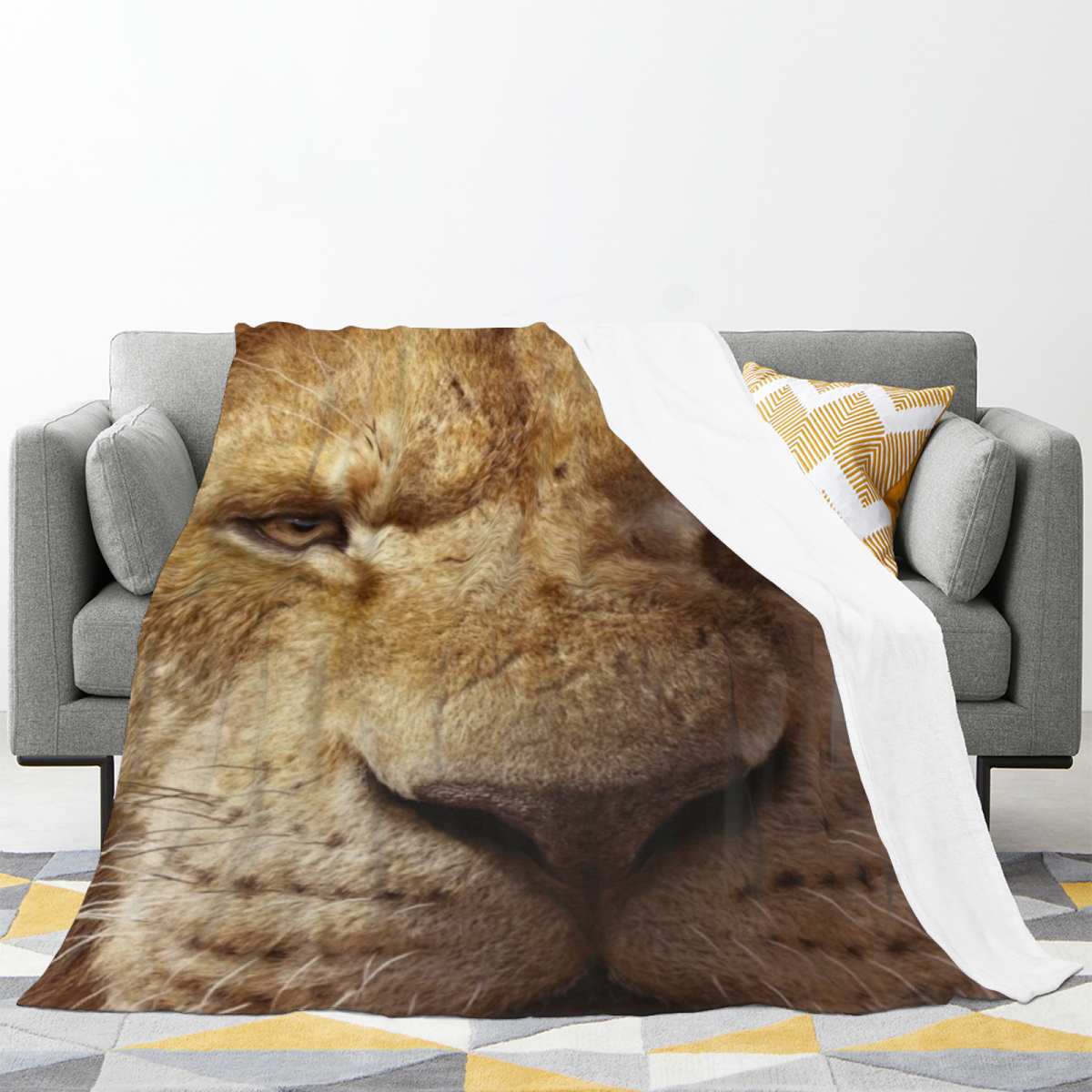 Rosewood Whimsy Playful Pattern Lightweight Flannel Throw