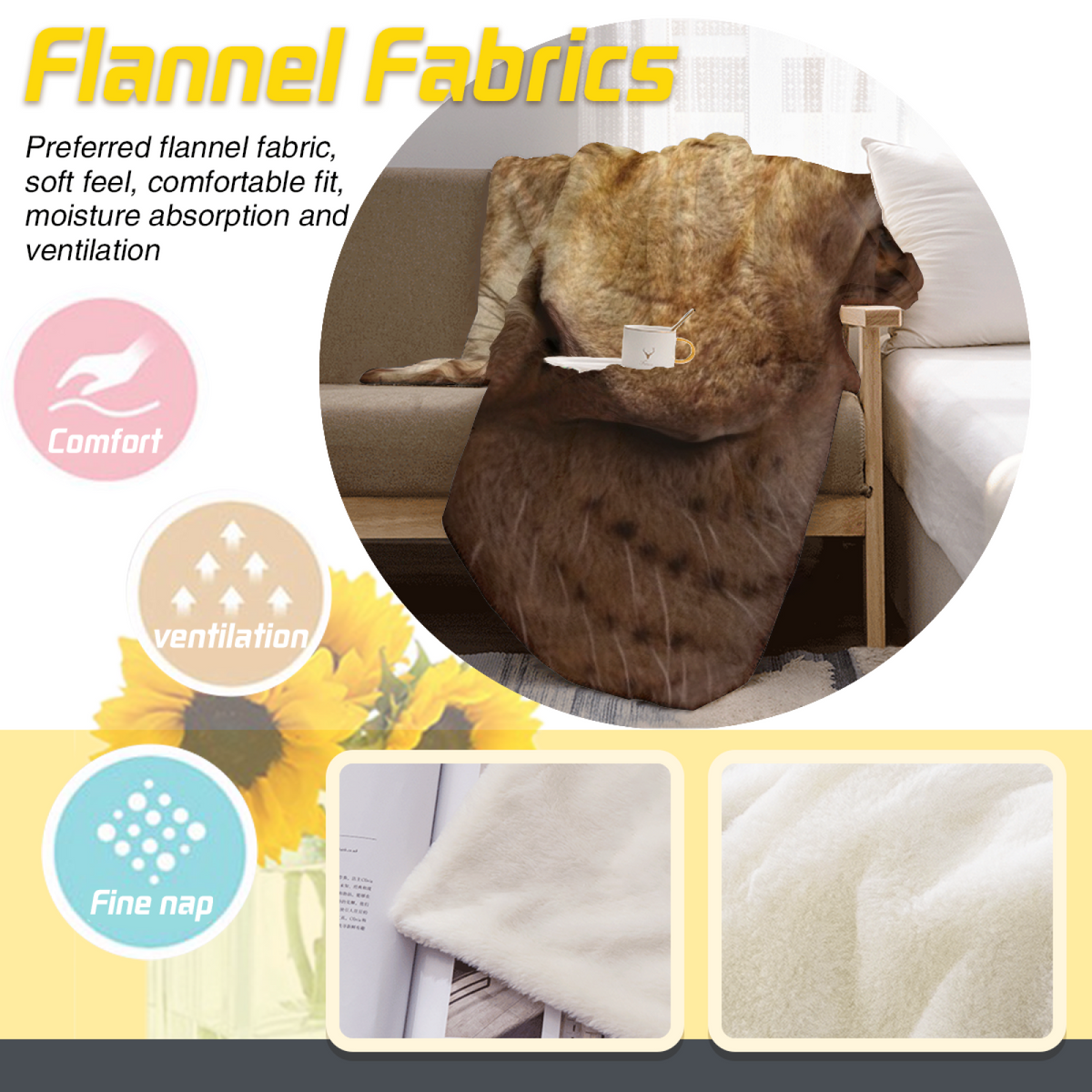 Rosewood Whimsy Playful Pattern Lightweight Flannel Throw