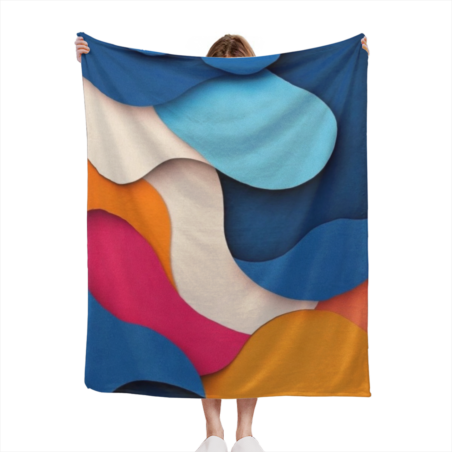 Colorful Modern Art Throw Blanket ¨C Contemporary Decorative Graphic Blanket