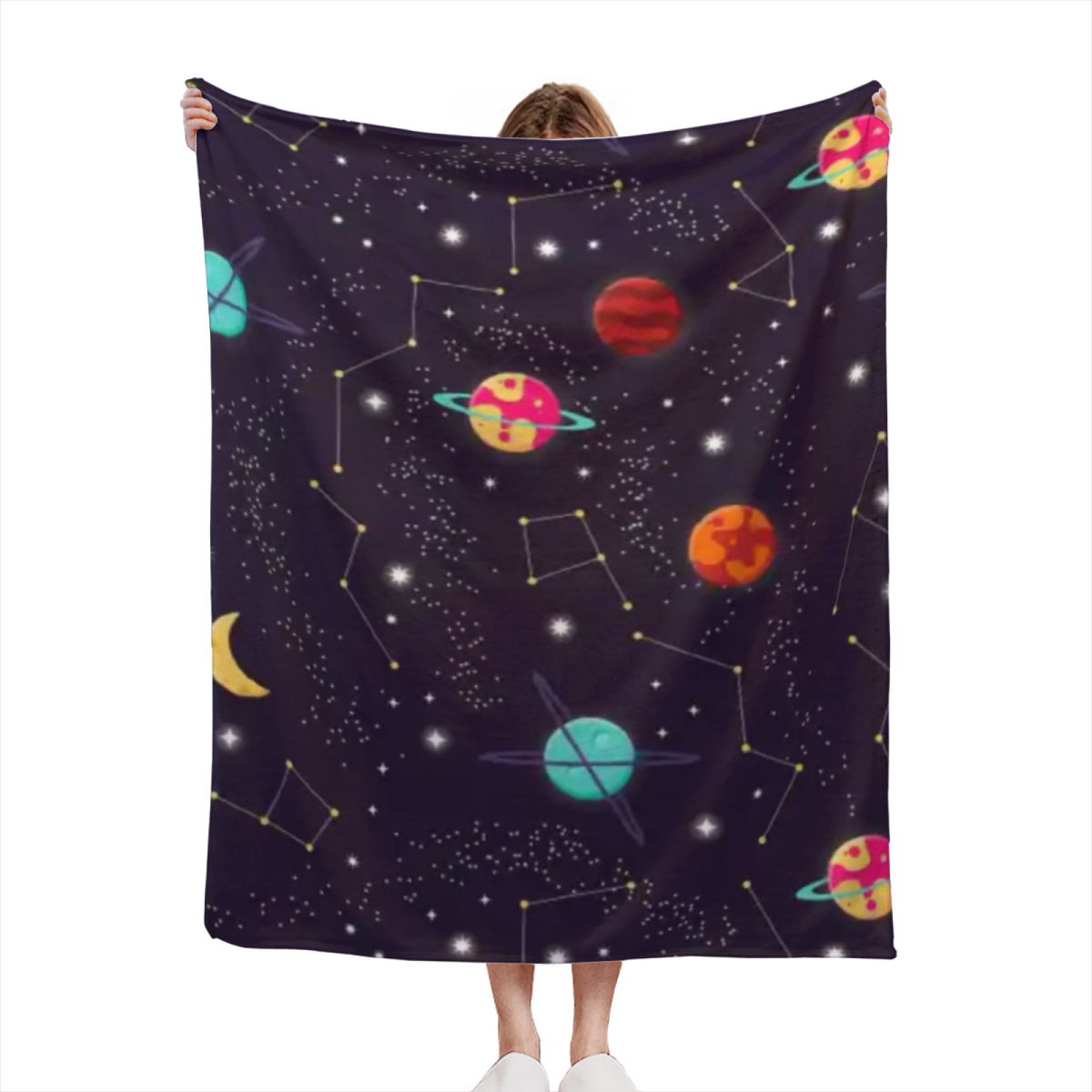 Decorative Flannel Blanket with Prairie Lagoon Cozy Cottage Artwork