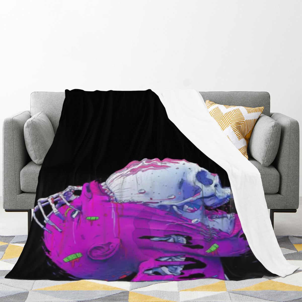 Twilight Cove Lightweight Flannel Throw in Dusty Lilac
