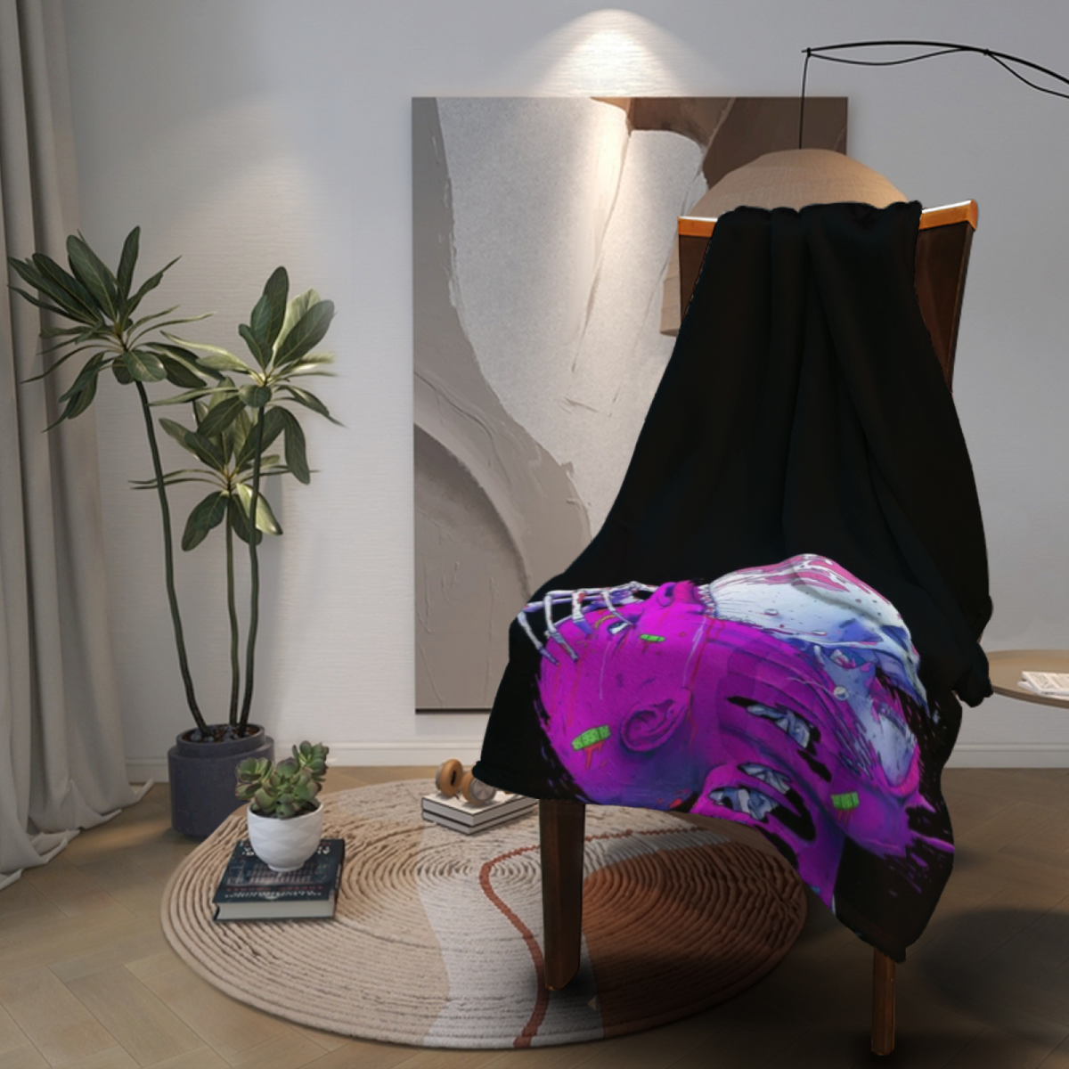 Twilight Cove Lightweight Flannel Throw in Dusty Lilac
