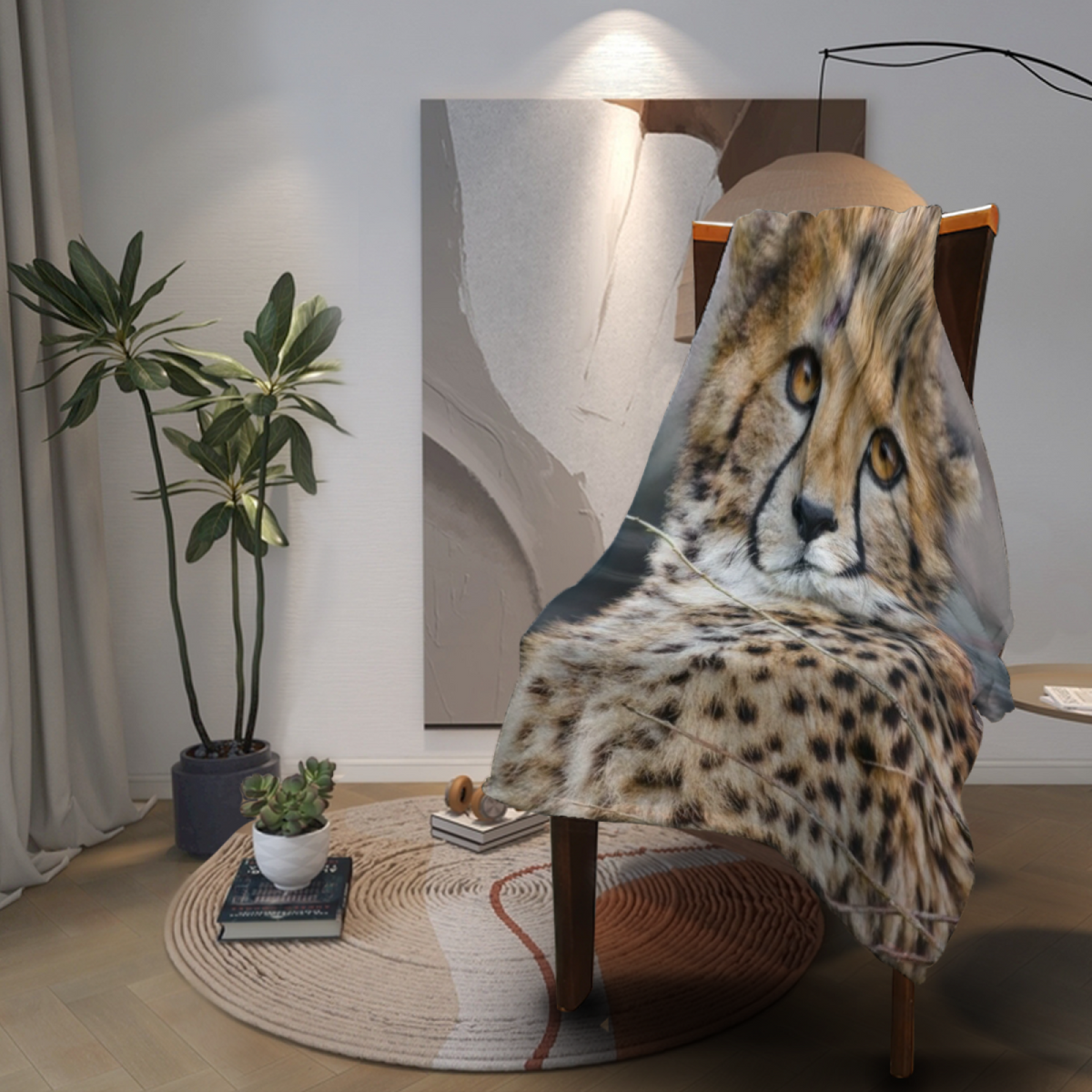 Soft Minimalist All-Season Flannel Blanket ¨C Harvest Whisper Collection