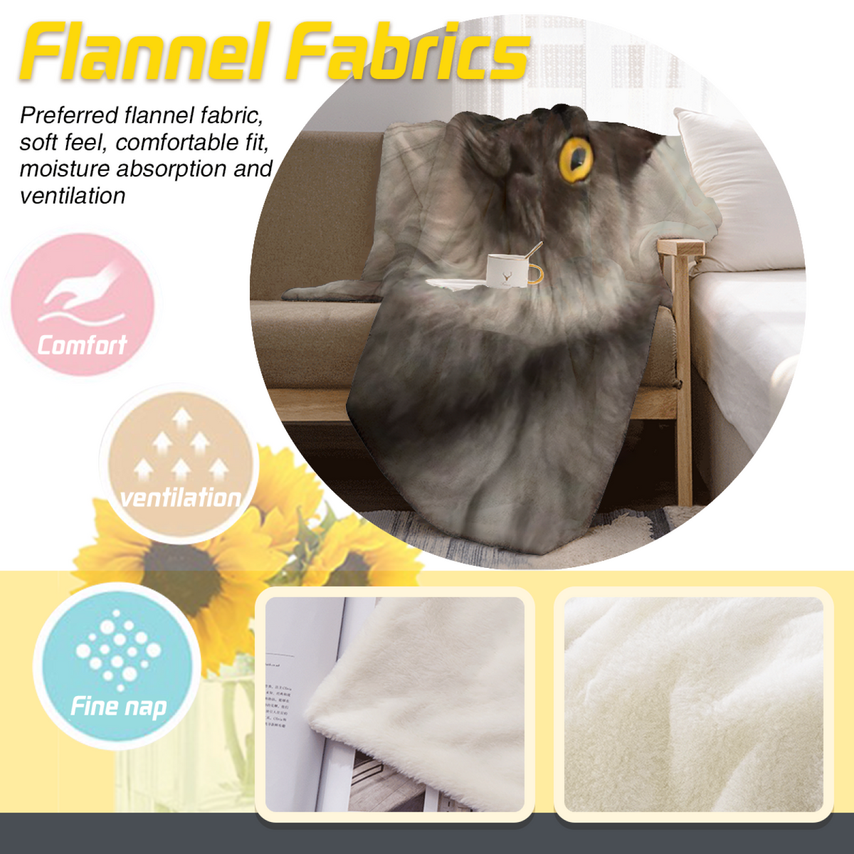 Soft Minimalist Plush Flannel Throw ¨C Riverstone Nectar Collection