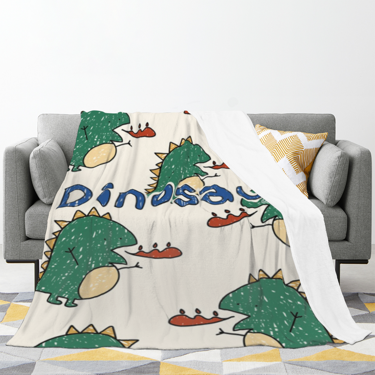 Meadow Charm Expressive Pattern Soft Flannel Blanket