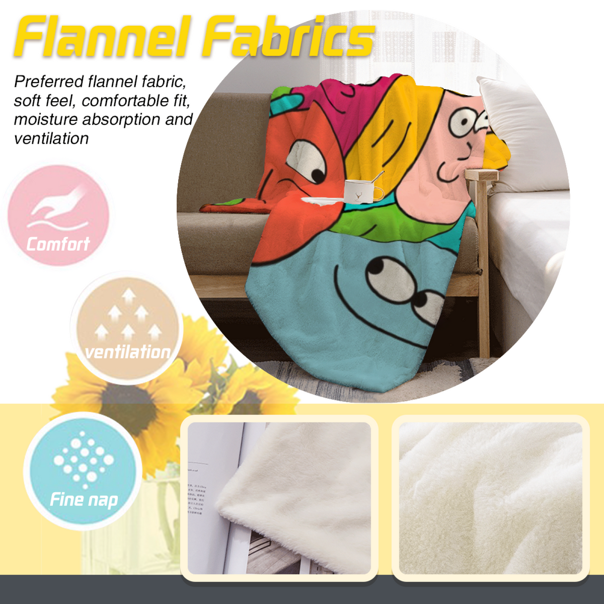 Tangerine Nectar Warm Terracotta Modern Art Decorative Flannel Blanket