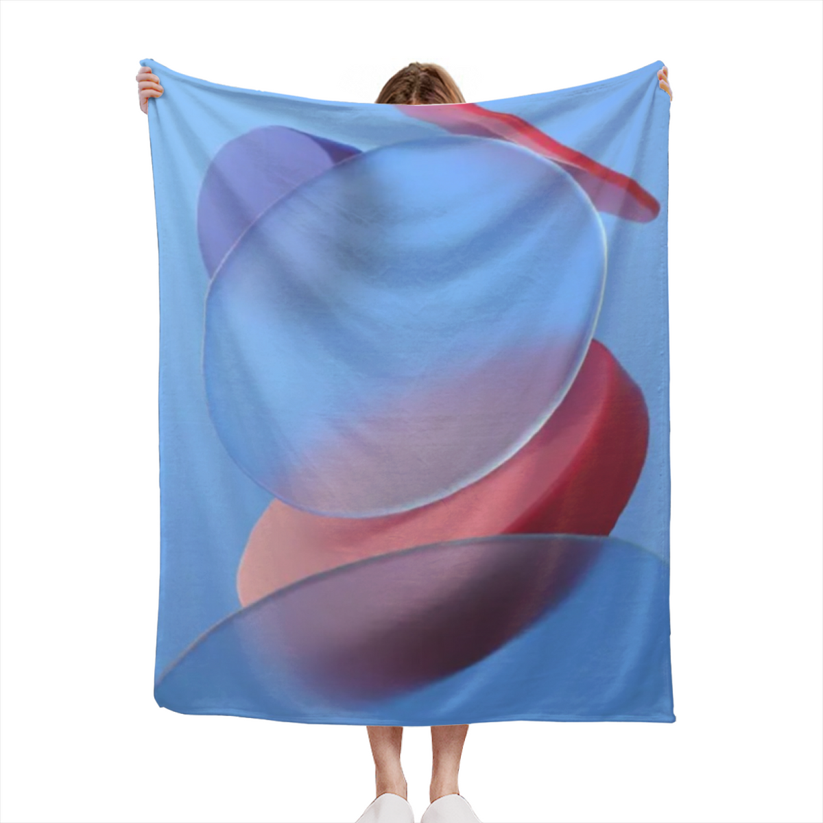 Copper & Mirage Playful Graphic All-Season Flannel Blanket