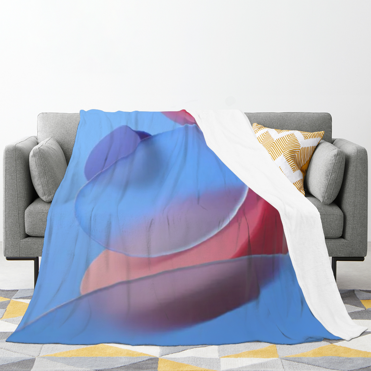 Copper & Mirage Playful Graphic All-Season Flannel Blanket