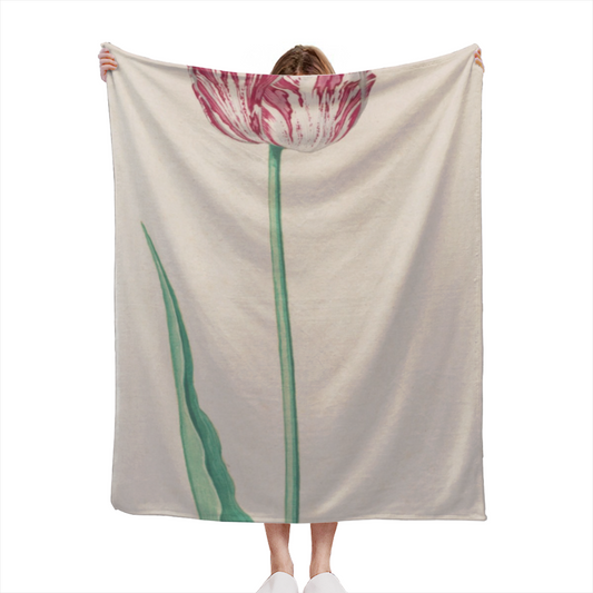 Creamy Ivory Whimsical Decor Plush Flannel Throw ¨C Watercolor Galaxy Edition