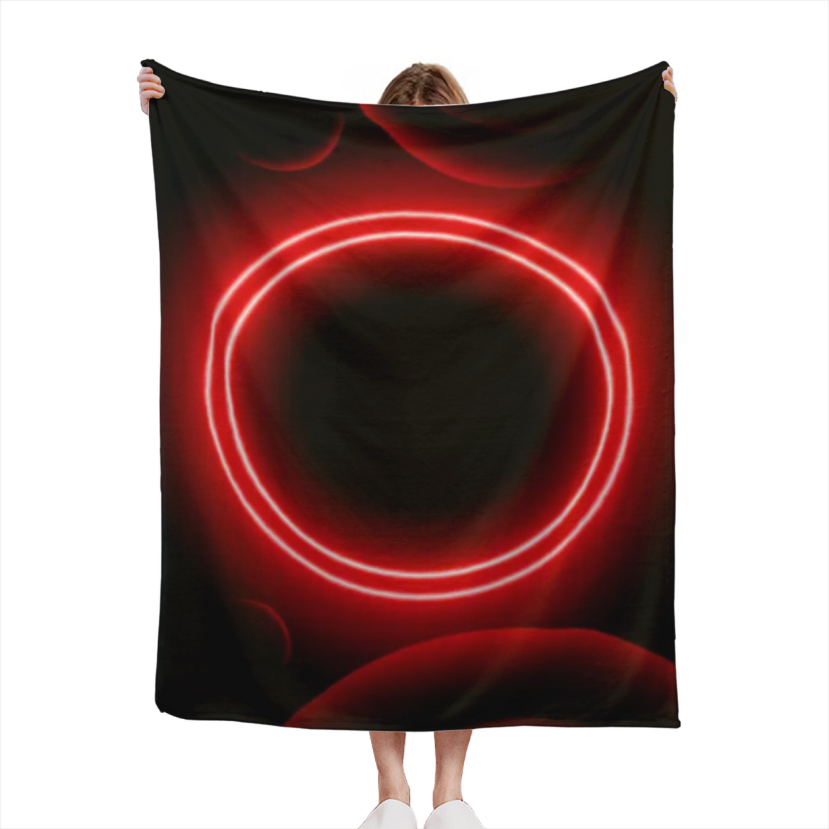 Aurora Sprout Muted Sage Art Flannel Throw Blanket