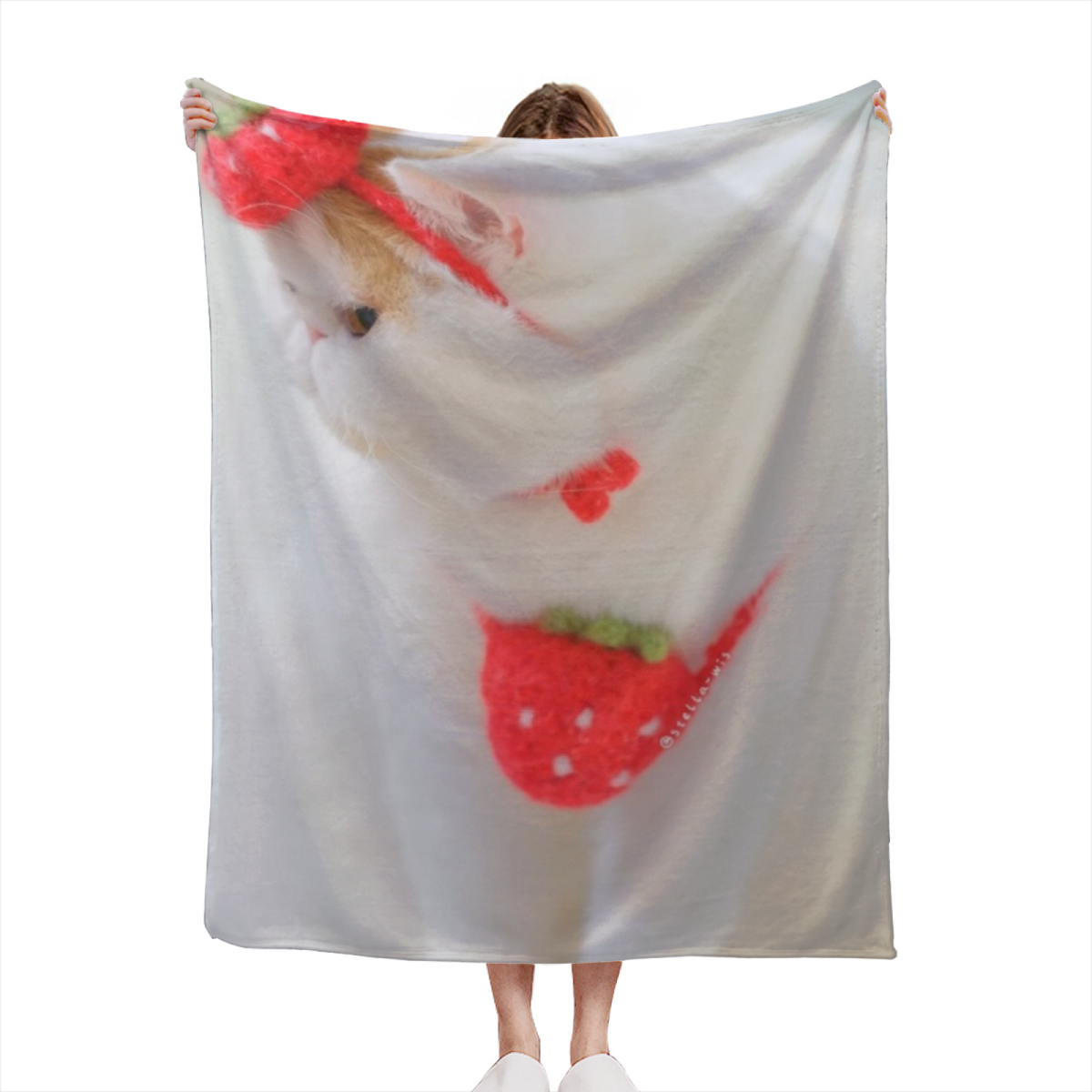 Aurora Picnic Pastel Multicolor Modern Art Flannel Throw Blanket