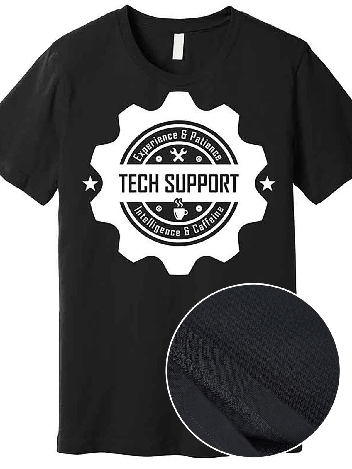Funny Tech Support Premium T-Shirt 228762 funny Men'S Short Sleeve Graphic T-shirt Collection black AA