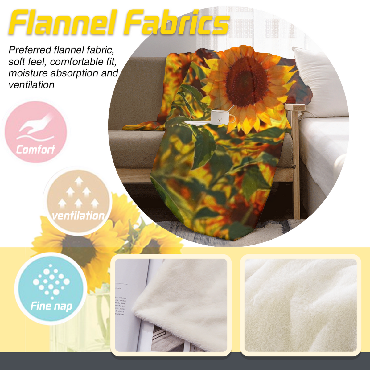 Watercolor Lagoon Rich Multicolor Modern Art Flannel Throw Blanket