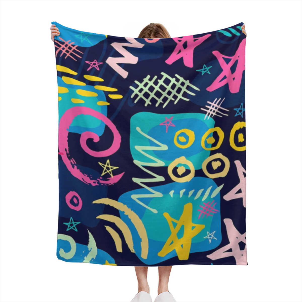 Luminous Tapestry Soft Flannel Blanket in Rich Multicolor
