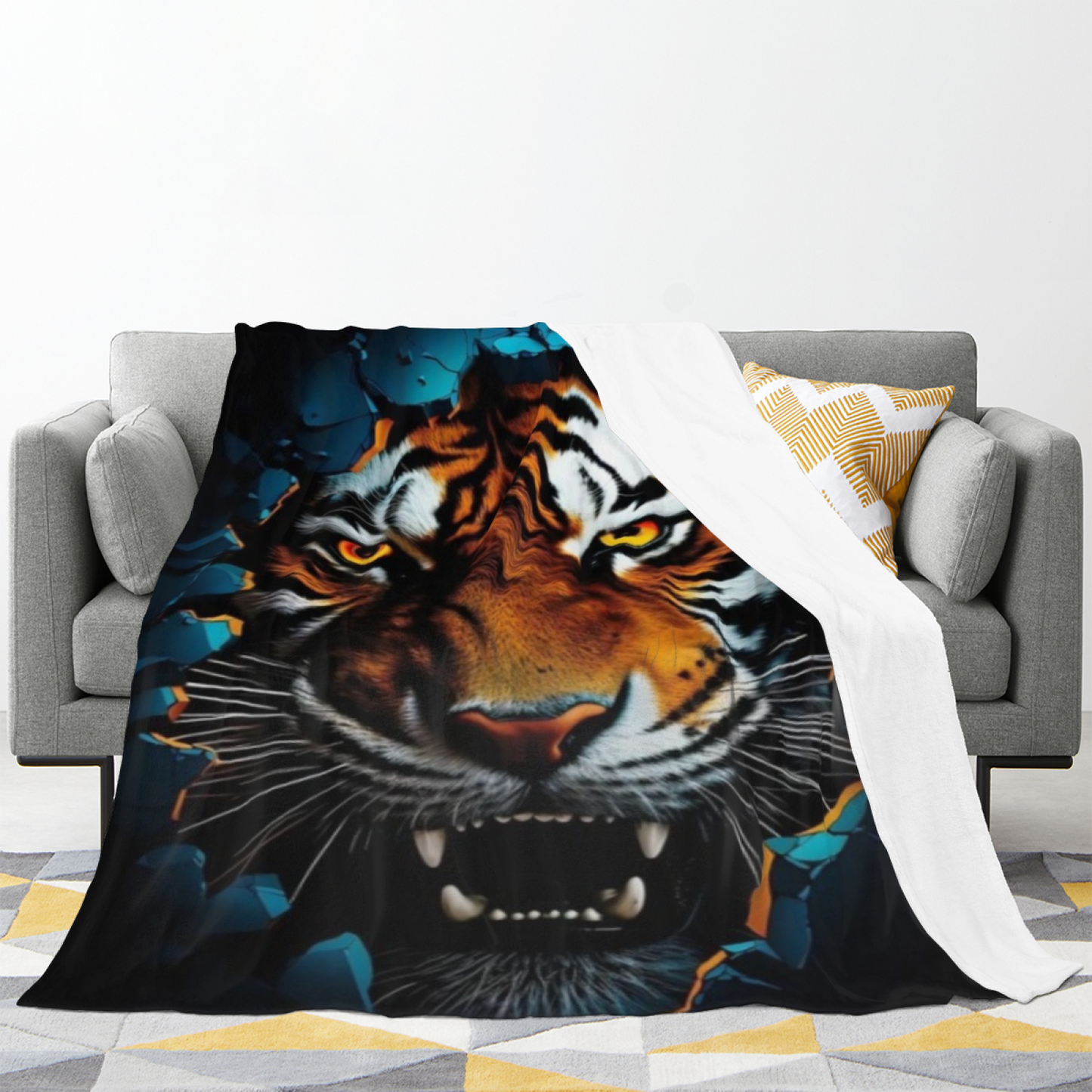 Graphic Pattern Throw Blanket ¨C Stylish Artistic Contemporary Cozy Blanket