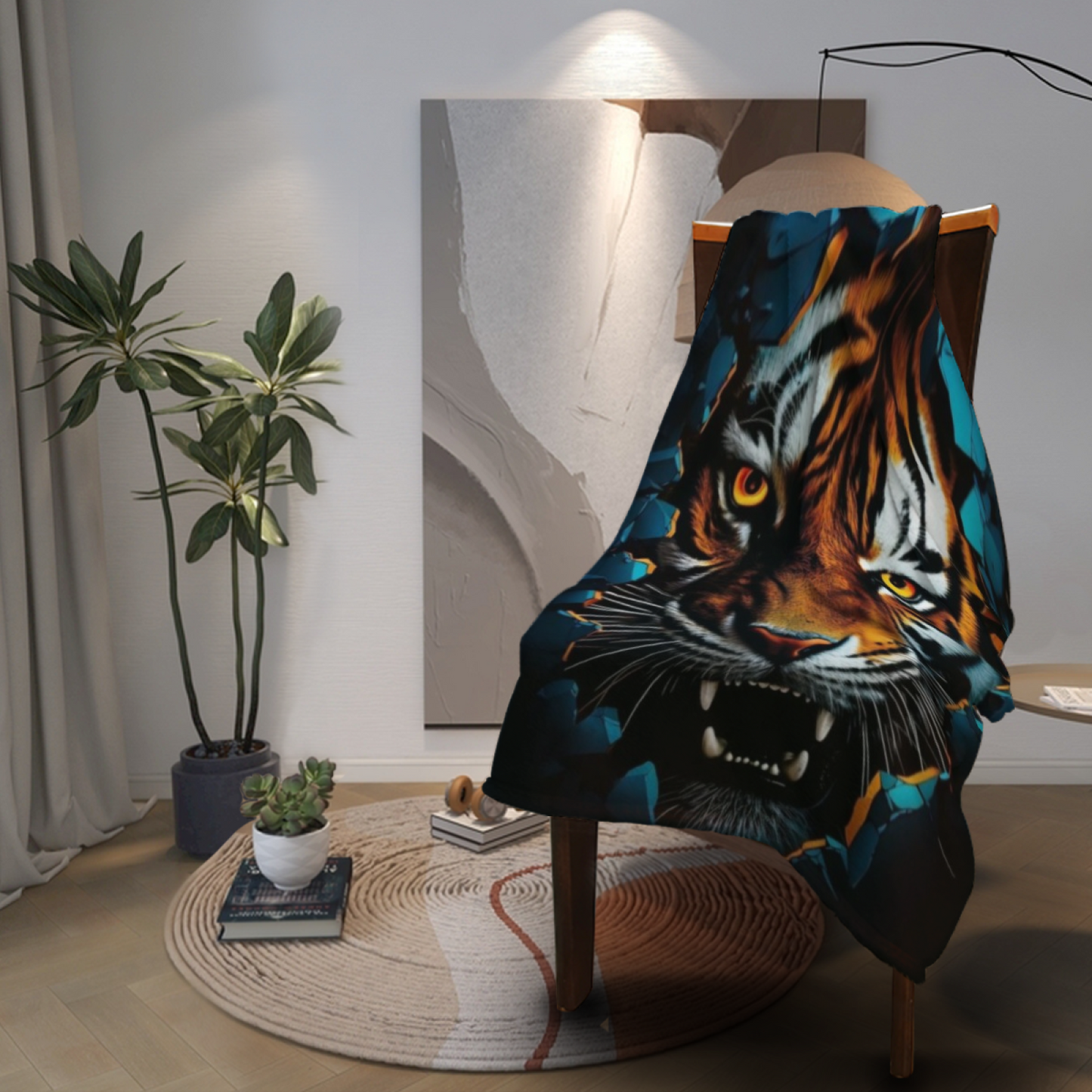 Graphic Pattern Throw Blanket ¨C Stylish Artistic Contemporary Cozy Blanket