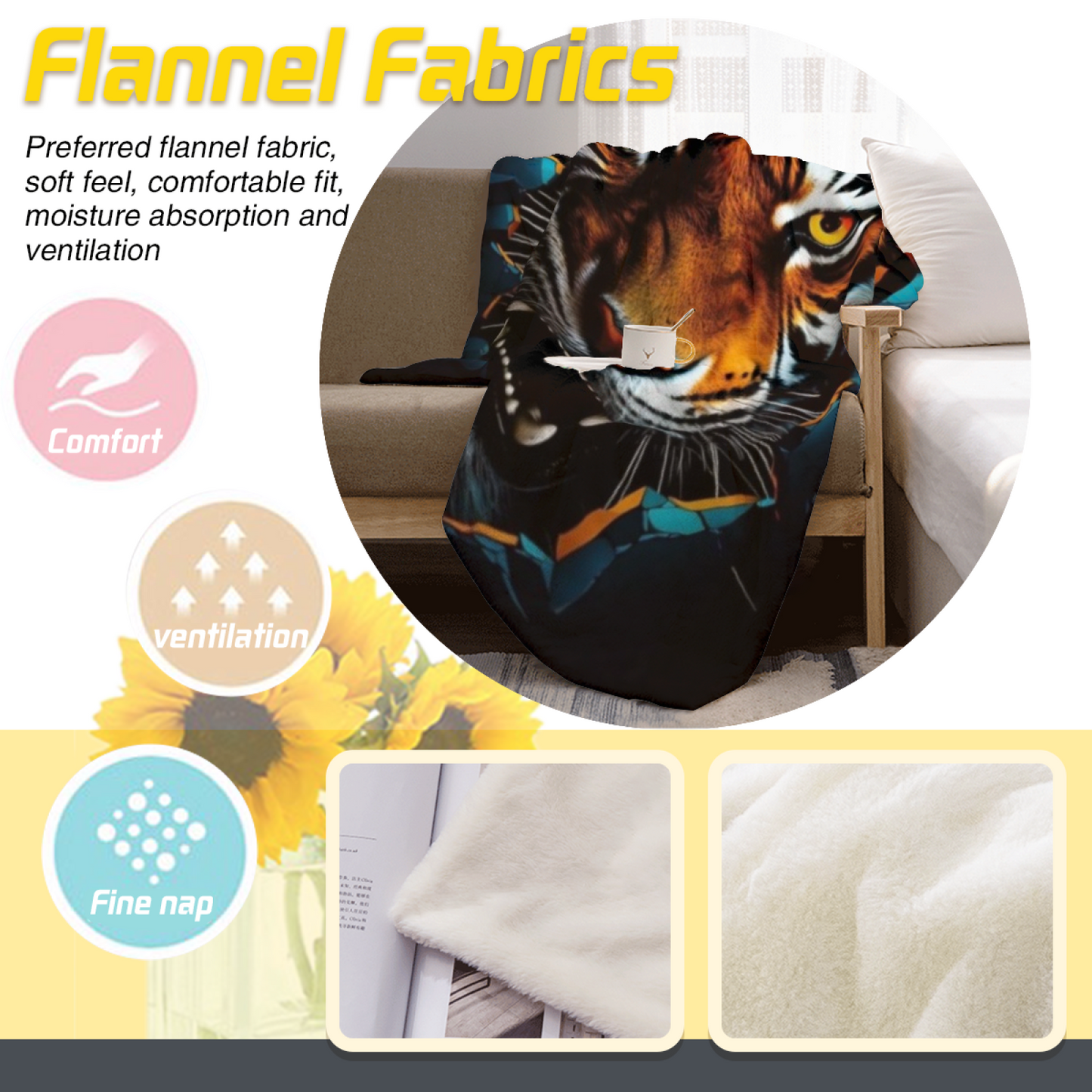 Graphic Pattern Throw Blanket ¨C Stylish Artistic Contemporary Cozy Blanket