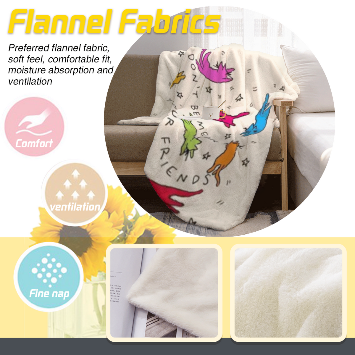 Opaline Sanctuary Inspired Flannel Sofa Throw ¨C Earthy Neutral Palette