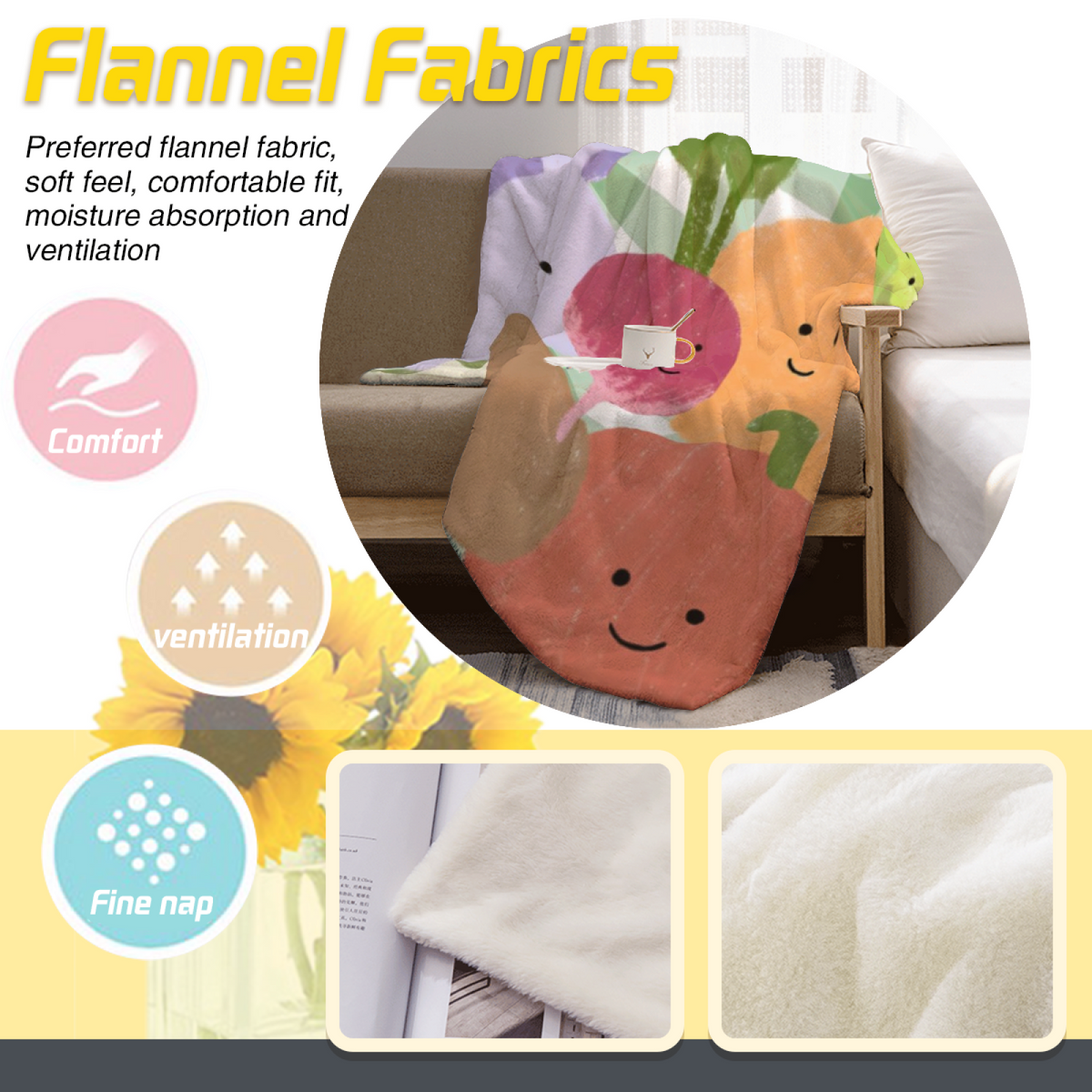 Starlit Petal Home Accent Lightweight Flannel Throw ¨C Pastel Multicolor