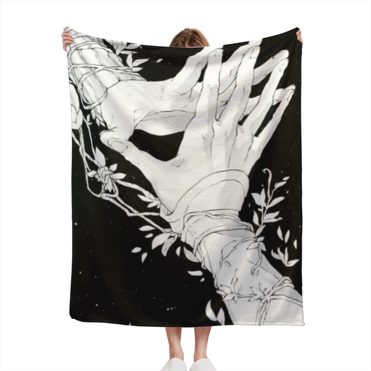 Radiant Valley Pastel Multicolor Modern Art Flannel Throw Blanket